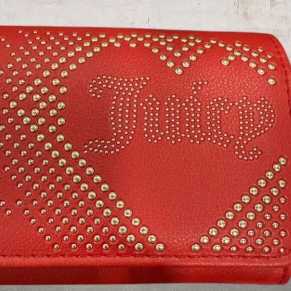 Juicy Couture NWT Lovely Day Flap Clutch Wallet in Red - Picture 3 of 7